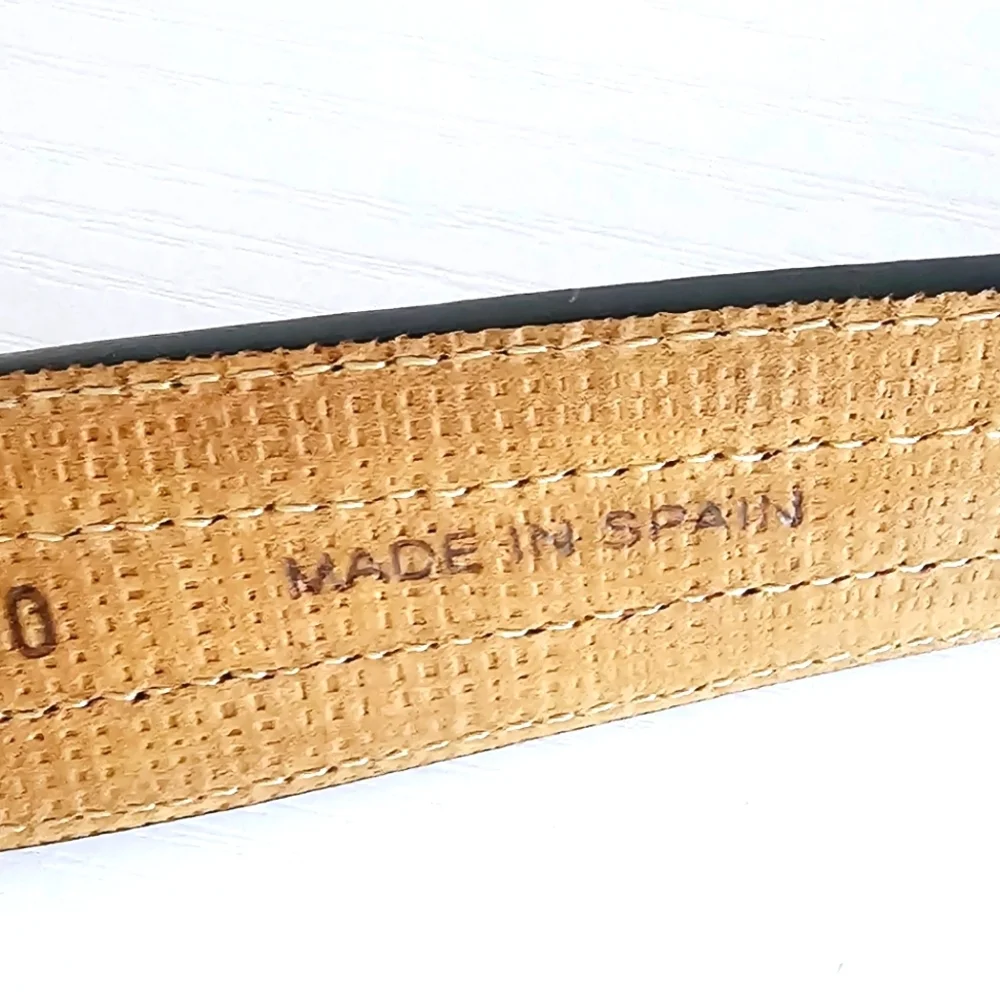 Tommy Bahama Bohemian Woven Braided Leather Made In Spain Men's Belt Size 40